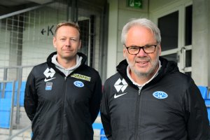 På bilde: Daglig leder Akerakademiet Thomas Mork og Jarl Torske