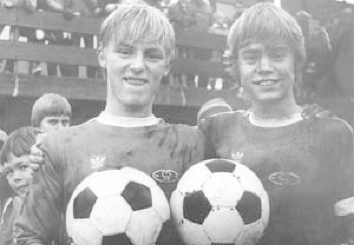 Jo Nesbø og Tor Gunnar Hagbø i 1979