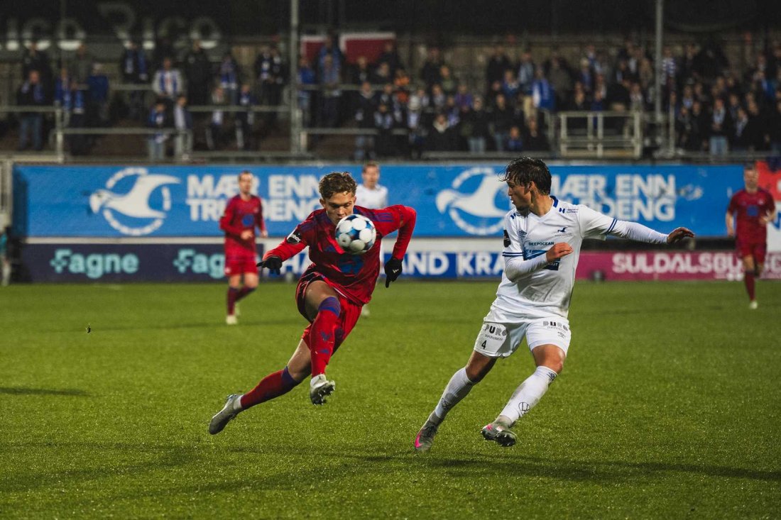 Gustav med tekniske detaljer før hans målgivende i kampen mot Haugesund.