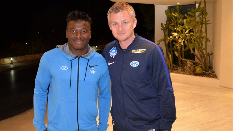 Thomas O. Amang og Ole Gunnar Solskjær
