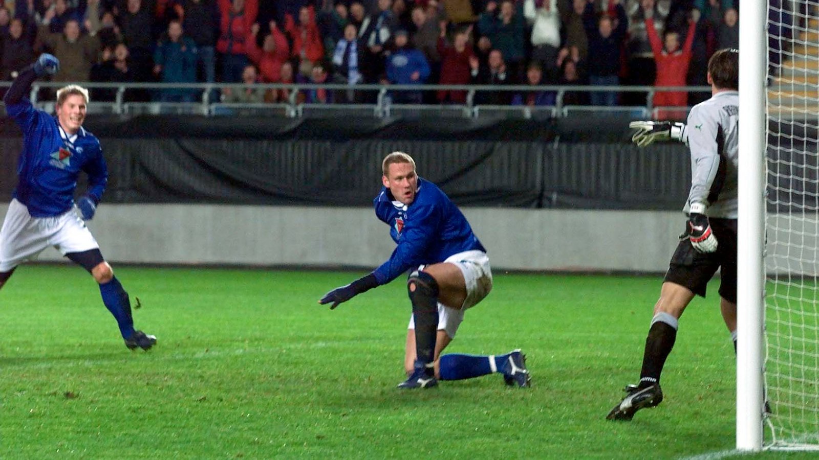 Champions League Molde-Olympiakos.Fotballspiller Andreas Lund. Spiss i Molde Fotball klubb. 
Foto: Aftenposten