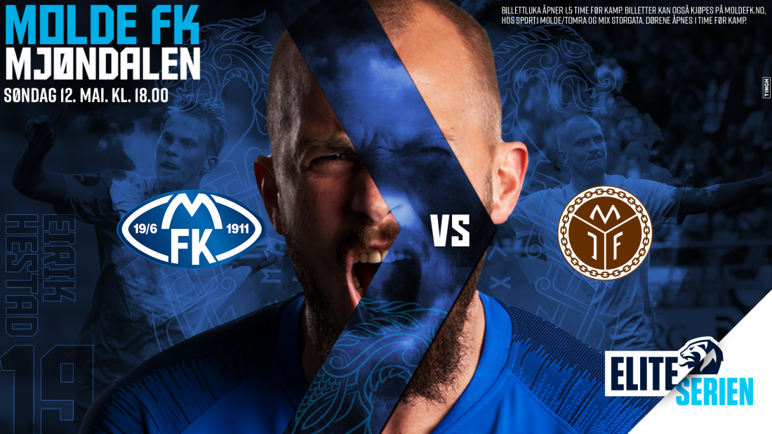 Molde FK møter Mjøndalen i ny hjemmekamp 12. mai! Artwork: TINGH