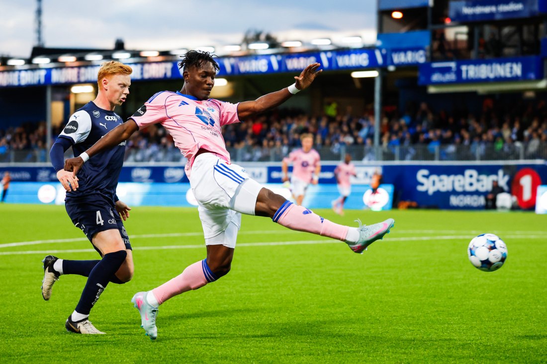 Jalal Abdullai fikk flere store sjanser, men mål ble det ikke. Foto: Svein Ove Ekornesvåg / NTB