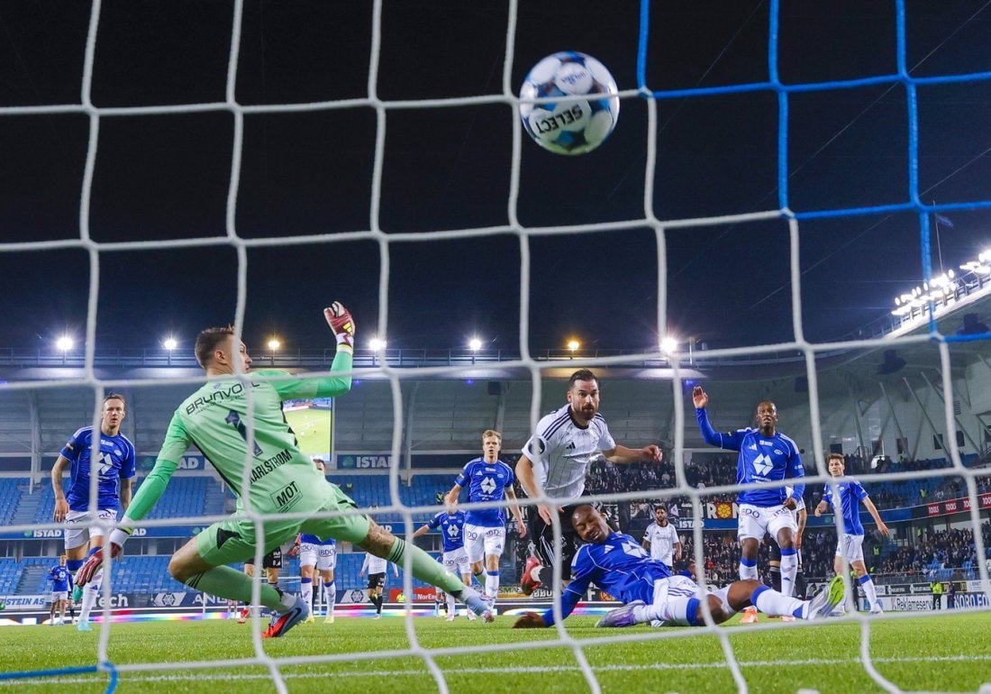 Dino Islamovic utlignet til 1-1. Foto: Svein Ove Ekornesvåg / NTB