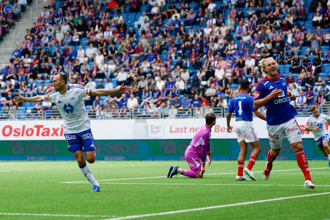 Magnus Wolff Eikrem ga Molde ledelsen med en nydelig enkeltmannsprestasjon. Foto: Jonas Been Henriksen / NTB