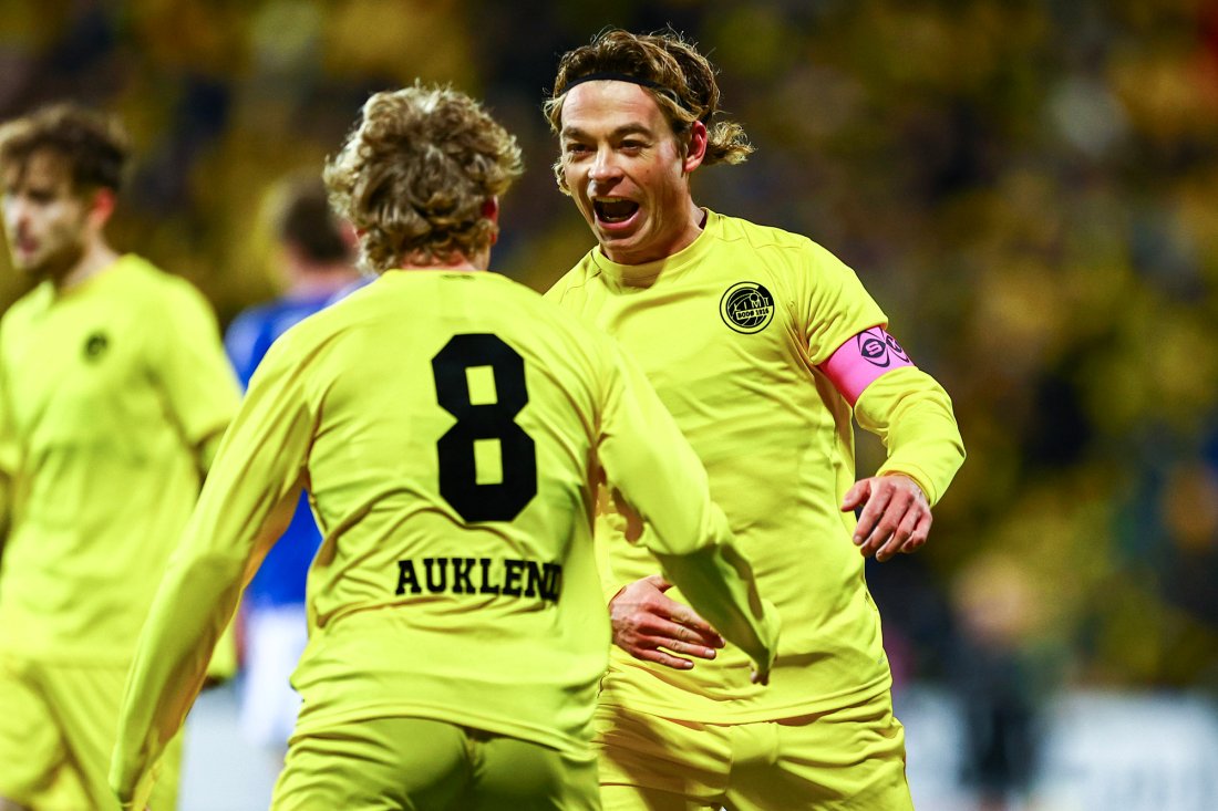 Patrick Berg jubler etter å ha scoret 1-0-målet. Foto: Mats Torbergsen / NTB