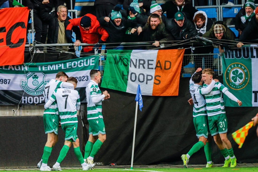 Irsk jubel i Molde. Foto: Svein Ove Ekornesvåg / NTB