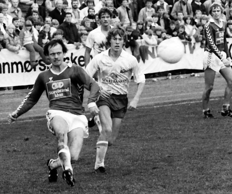 Stein Olav Hestad i aksjon mot Fredrikstad på Molde stadion. Foto: Romsdals Budstikke