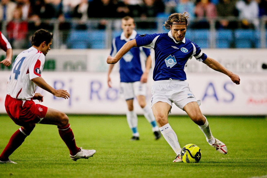 Daniel Berg Hestad under 1. runde i UEFA-cupen mot skotske Rangers FC på Aker Stadion i 2006. Foto: Stian Lysberg Solum, NTB .